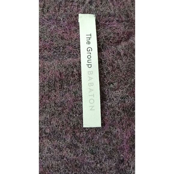 Babaton womens small alpaca merino soft wool Heather purple drop sleeve sweater - Picture 6 of 8